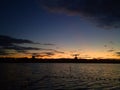 Sunset at talsa lake
