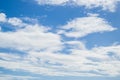 Partly cloudy in the morning sun. Royalty Free Stock Photo