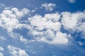 Partly cloudy in the morning sun. Royalty Free Stock Photo