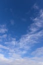 partly cloudy sky in winter Royalty Free Stock Photo