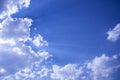 Partly cloudy sky in Zimbabwe Royalty Free Stock Photo