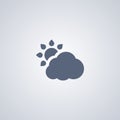 Partly cloudy, vector best flat icon Royalty Free Stock Photo