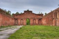 Partly demolished riding-hall from Czar times