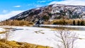 The partly frozen North Thompson River between Little Ford and Clearwater, British Columbia