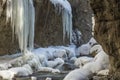 Partnach gorge in winter