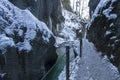 Partnachklamm gorge in Bavaria, Germany Royalty Free Stock Photo