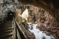 Partnachklamm, Gorge and canyon in Garmisch Partenkirchen, Bavaria Germany Royalty Free Stock Photo