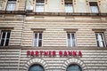 Partner Banka logo on their Zagreb office.