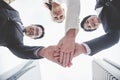 Partner Business Trust Teamwork Partnership. Industry contractor fist bump dealing mission business. Mission team meeting group of Royalty Free Stock Photo