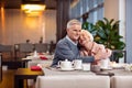 Appealing mature couple hugging Royalty Free Stock Photo