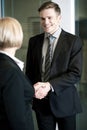 Partners giving a handshake Royalty Free Stock Photo