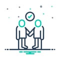 Mix icon for Partners, fellow and partnership