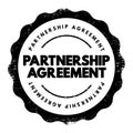 Partnership Agreement - legal document that outlines the management structure of a partnership and the rights, duties, ownership Royalty Free Stock Photo