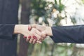Partnership concept  Hand shake business partners teamwork.Trust business Royalty Free Stock Photo
