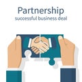 Partnership concept vector Royalty Free Stock Photo