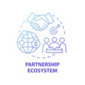 Partnership ecosystem concept icon Royalty Free Stock Photo