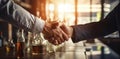 Person success handshake teamwork men cooperation meeting office business businessmen hands