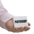 Partnership - sign series Royalty Free Stock Photo