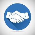 Partnership Symbol Handshake Icon Template Royalty Free Stock Photo