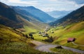 Partnun valley in autumnal colors, switzerland Royalty Free Stock Photo