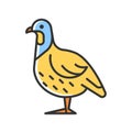 Partridge RGB color icon Royalty Free Stock Photo