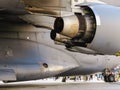 Parts of a airplan transport jet Royalty Free Stock Photo