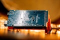 Parts for assembly cnc machine. arduino board for controlling the machine Royalty Free Stock Photo