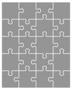 Parts of gray puzzle
