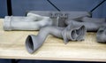Parts object polyamide powder printed 3D printer Technology Multi Jet Fusion MJF Royalty Free Stock Photo