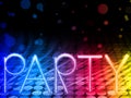 Party Abstract Colorful Waves Background