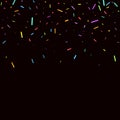 Party background Sprinkles grainy. Sweet confetti