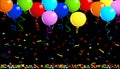 Party balloons background