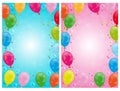 Party balloons backgrounds Royalty Free Stock Photo