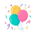 Party balloons. colorful balloons For decorating birthday parties