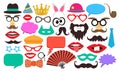 Party birthday photo booth props Royalty Free Stock Photo