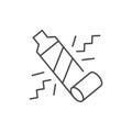 Party blower line outline icon