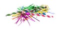 Party blower noisemakers on a white background Royalty Free Stock Photo