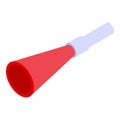 Party blower trumpet icon isometric vector. Fun holiday