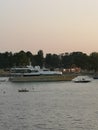 Party boat in English bay Royalty Free Stock Photo