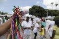 Party at the bonfim church in Ssalvador Royalty Free Stock Photo