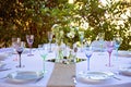 Party Or Bridal Table In A Bushland Setting