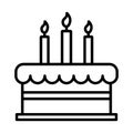 Party Cake Icon Royalty Free Stock Photo
