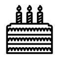 Party Cake Icon Royalty Free Stock Photo