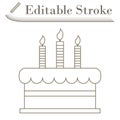Party Cake Icon Royalty Free Stock Photo