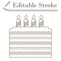 Party Cake Icon Royalty Free Stock Photo