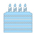 Party Cake Icon Royalty Free Stock Photo