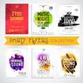 Party celebration Flyer or Banner collections. Royalty Free Stock Photo
