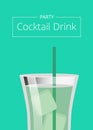 Party Cocktail Mojito Mint Cocktail Summer Poster