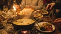 The party continues well into the night the fondue pot constantly being replenished as everyone enjoys the delicious and