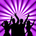 Party Dancing Means Disco Music And Celebration Royalty Free Stock Photo